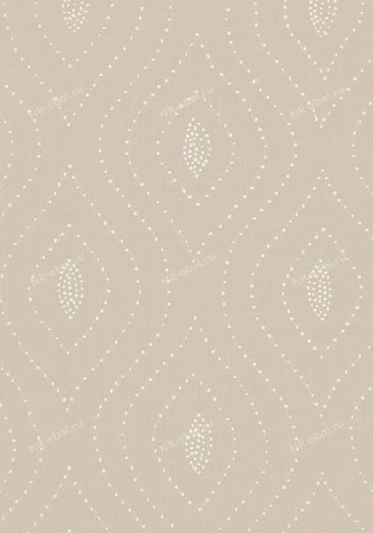 Ткань Thibaut Biscayne, W75703 Balboa dots embroidery White on Flax