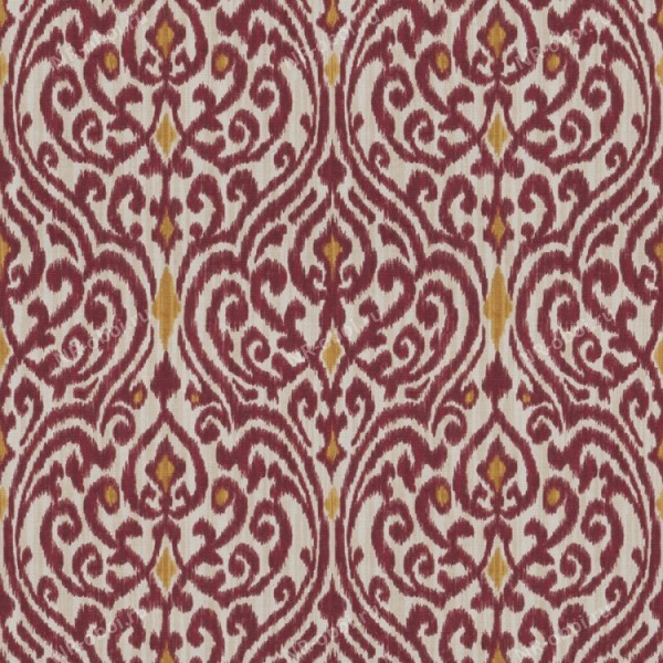 Ткань Fabricut Chromatics Vol. 23 Sedona, Fava Damask/Ruby