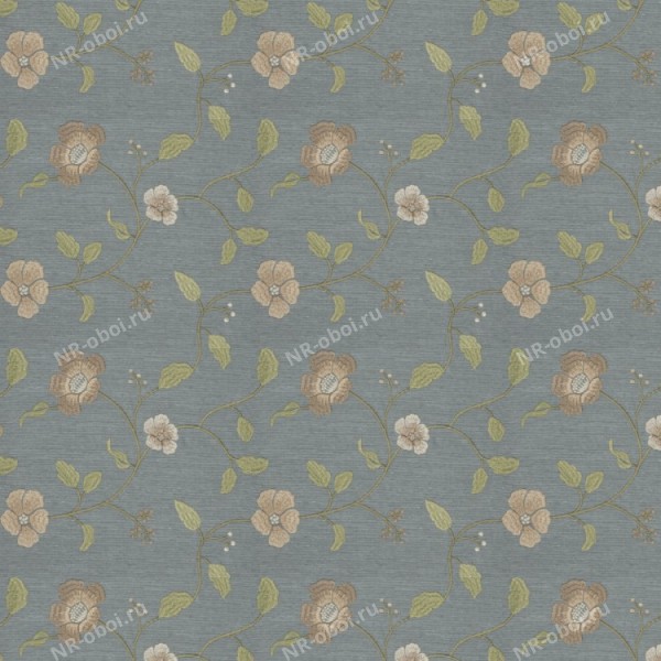 Ткань Fabricut Chromatics Vol. 23 Sapphire, Matzo floral/Stream