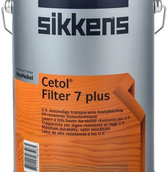 Cetol Filter 7 Plus краска полуматовое декоративное финишное покрытие для защиты древесины Sikkens