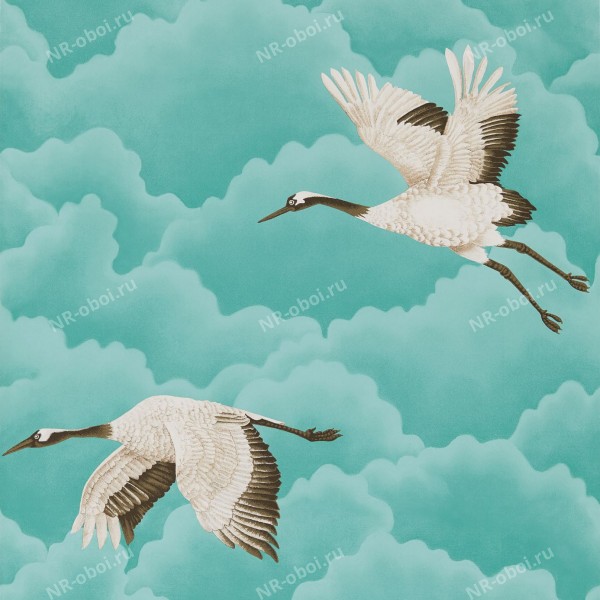 Обои Harlequin Palmetto, Cranes In Flight 111234