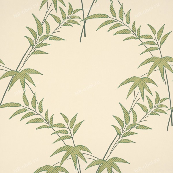 Обои Little Greene Oriental Papers, Trellis Bamboo - Spring