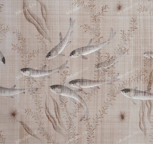 Обои Fromental 20Th Century, F011 Pleasure Of Fishes Rockpool Fish H Res