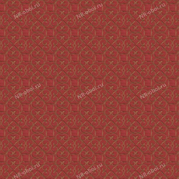 Ткань Fabricut Chromatics Vol. 22 Brick, Royal scroll/Fire