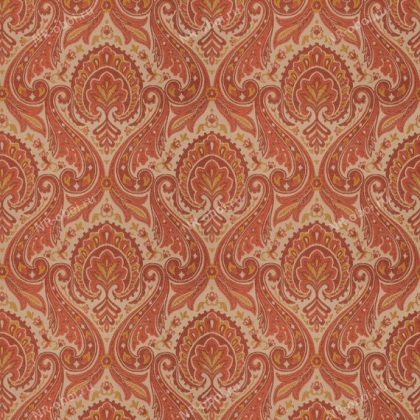 Ткань Fabricut Charlotte Moss Coral, Mauves/Henna