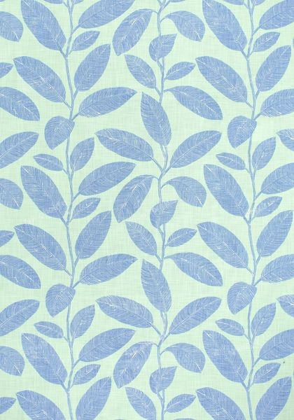 Ткань Thibaut Biscayne, F95712 Komodo leaves Aqua and Blue
