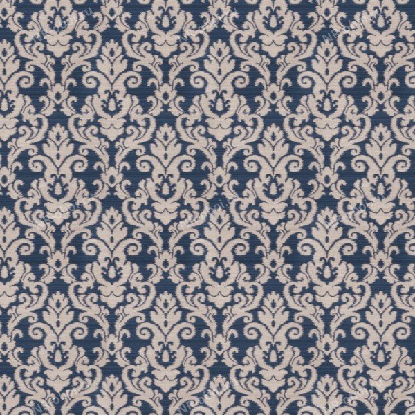 Ткань Fabricut Chromatics Vol. 24 Navy, Harrwitz Damask/Sapphire