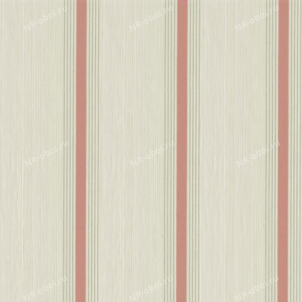 Обои Little Greene Painted Papers, Cavendish Stripe - Brush Red