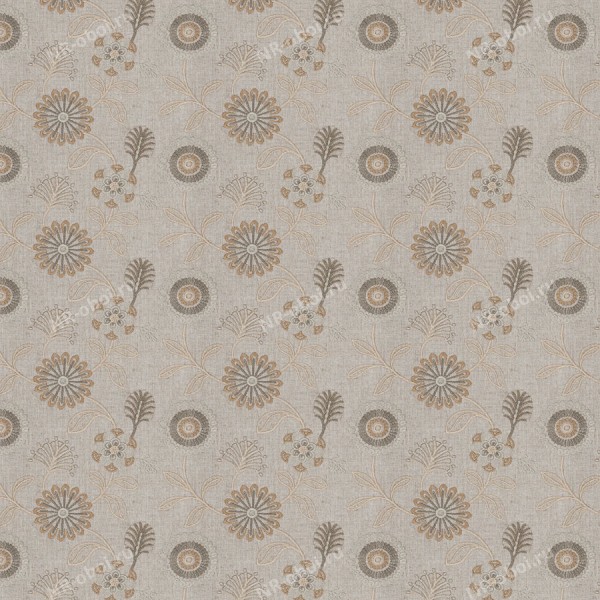 Ткань Fabricut Chromatics Vol. 23 Taupe, Arepa floral/Almond