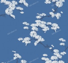 Обои Paper & Ink Navy Grey and White, BL70522