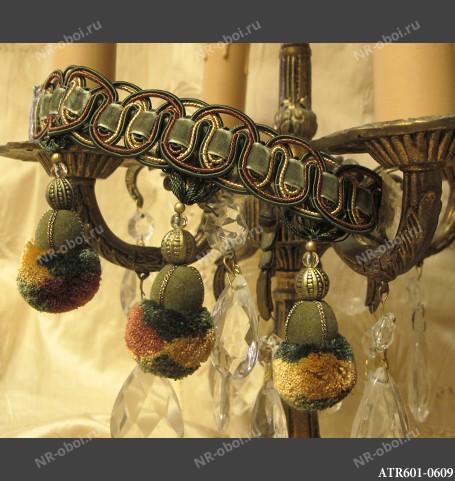 Декоративная тесьма, шнуры, кисти-подхваты, декоративные розетки  Дана Панорама Pom Pom 1, pp5