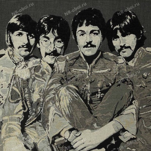 Ткань Andrew Martin The Beatles, TLBEFFLA/FAB4 LARGE/ANTHRACITE