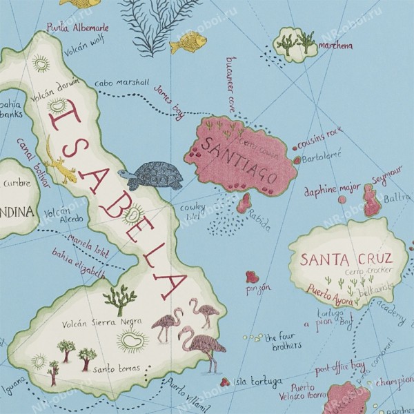 Обои Sanderson Voyage of Discovery, Galapagos 213366