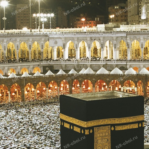 Обои Kaaba at Night